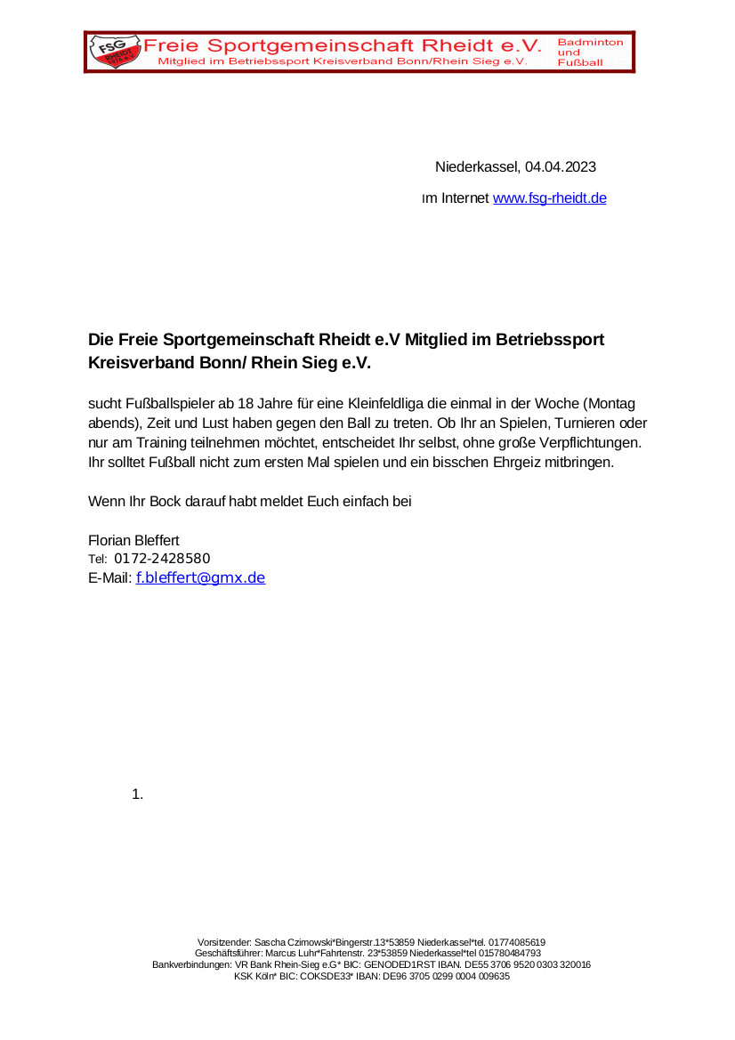 Spielersuche 2023